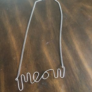 “Meow” necklace